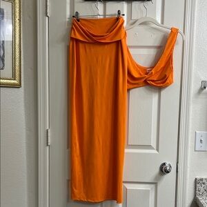 superdown Bright Orange Skirt Set